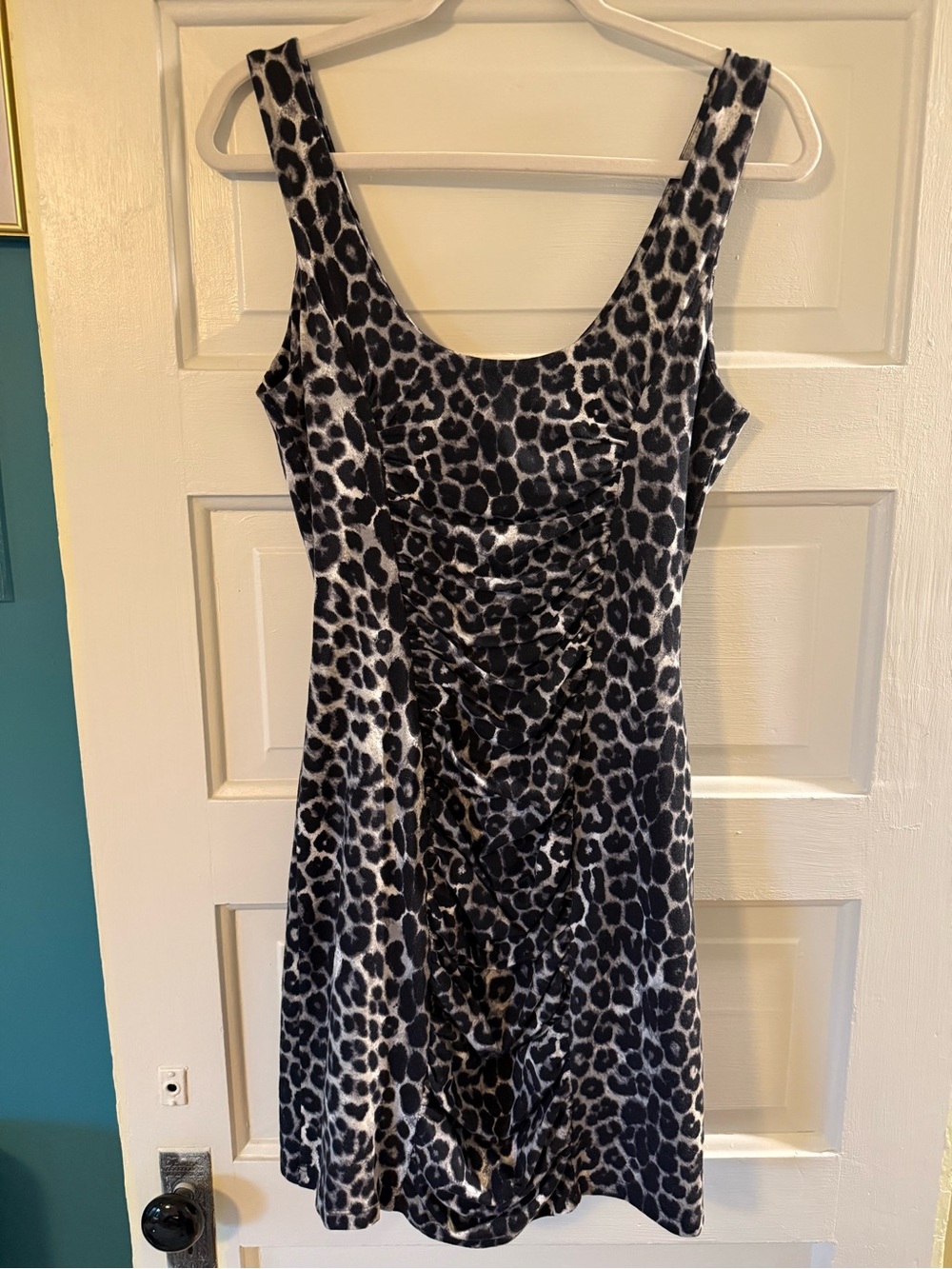 Vintage | Express | Leopard-Print Midi Dress